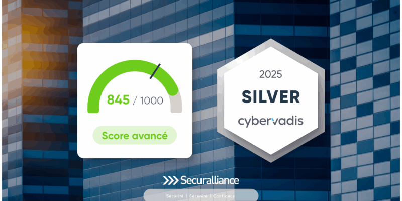 Securalliance - Securalliance obtient le niveau “Avancé – Silver” lors de son évaluation CyberVadis 2025
